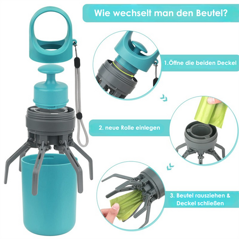 Paw luck | Dog waste grabber with waste bag dispenser 